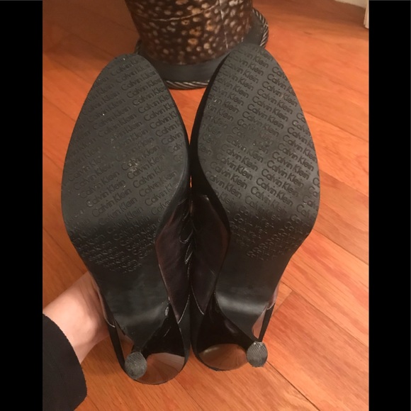 Calvin Klein High Heels black Grey shoes size 9.5 - Picture 8 of 8
